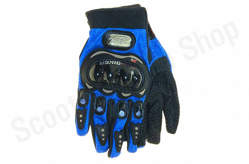 Мотоперчатки перчатки мото Перчатки Pro-Biker MCS-18 Blue, M фото фотография 
