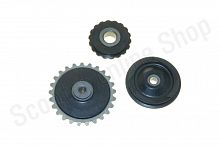 Натяжитель цепи ГРМ Delta (3 ролика)   "DM"