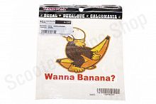 Наклейка   декор   WANNA BANANA   (14x14см)   (#3465)