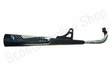 Глушитель Alpha, Delta чёрный матовый с хром. накладками