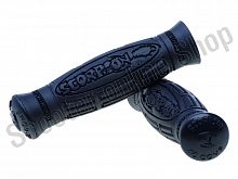 Грипсы SCORPION 2-х компаундные. Черные HUTCHINSON
