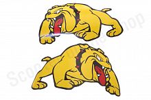 Наклейки (набор)   DOG   (28х19см, желтые)   (#0062C)