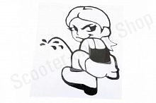 Наклейка   декор   GIRL   (10x12см)   (#HQ683)