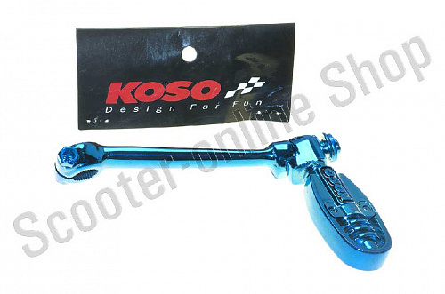 Рычаг кикстартера стайлинг Honda Dio синий KOSO фото фотография изображение картинка