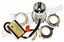 Лампа диодная универсальная с переходниками   (12V 8W/16W)   (mod:2)