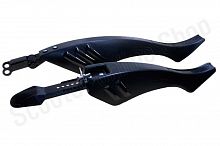 Крылья велосипедные (MTB) (тюнинг)   (черные, выдвижные, пластик, CITY)   "DS"
