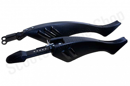 Крылья велосипедные (MTB) (тюнинг)   (черные, выдвижные, пластик, CITY)   "DS" фото фотография изображение картинка