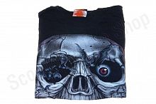 Футболка   "Scull  #2"  size:L, 100% хлопок, черная
