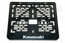 Рамка номера мото старого образца надпись "Kawasaki" 