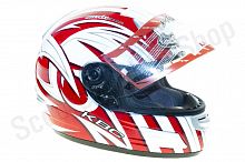 Шлем интеграл KBC TK-8 Swirl Red/White/Silver М(58)