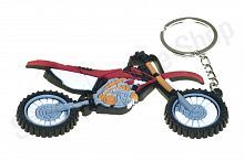 Брелок резиновый   байк   "HONDA CRF"   (красный)   (#KML)