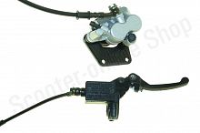 Тормозная система  передняя в сборе Fighter125 d-43мм складной рычаг