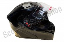 Шлем модуляр Ataki FF902 Solid черный глянцевый  L