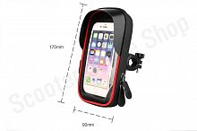 Держатель для телефона на руль мотоцикла велосипеда 6.4"  Red A2
