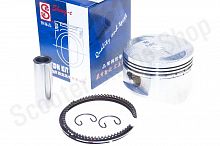 Поршень в сборе  157QMJ 2рем.  +0.50  d-57.90  "See"  Sheng-E TW