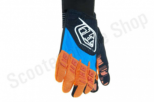 Мотоперчатки перчатки мото Перчатки TLD mod:030 разм. L, черно-оранжевые фото фотография 