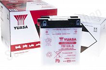 Аккумулятор Yuasa YB12A-A 12В 12Ач 180CCA 136x81x162 мм Прямая (+-)