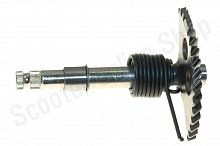 Сектор кикстартера 152QMI 157QMJ  L-136мм +пружина, втулки  "JH"