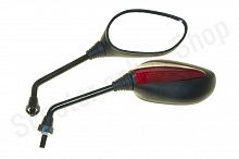 Зеркала №1040  М8 черно-красные комплект