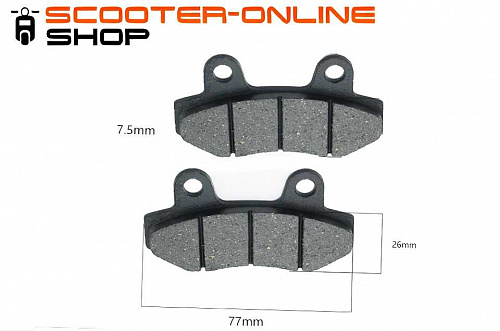 Колодки тормозные GY6-50/150 дисковый тормоз комплект запчасти для скутеров скутера