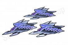 Наклейки Sepia ZZ   0649B фиолет 340х85 3шт