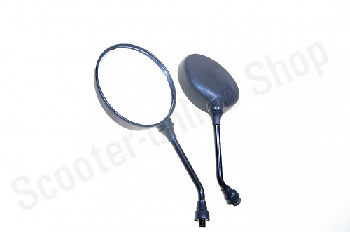 Зеркала М10 №52 пластик черные Зеркала М10 №52 пластик черные