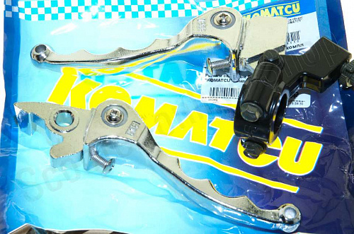 Рычаги складные Pitbike BSE "KOMATCU" комплект фото фотография изображение картинка