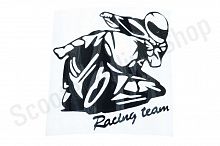 Наклейка   MOTO  12х11см, черная