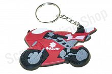 Брелок резиновый   байк   "SUZUKI"   (красный)   (#YSK024)