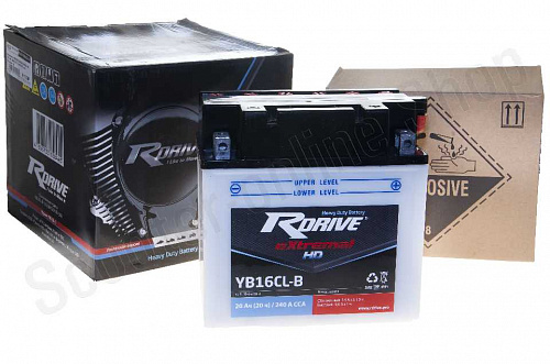 Аккумулятор RDRIVE RDRIVE-YB16CL-B 12В 19Ач 240CCA 175x100x175 мм Обратная (-+) фото фотография изображение картинка