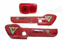 Пластик комплект электроскутер E-not красный