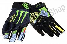 Перчатки   "PRO-BIKER AND MONSTER ENERGY"   (size:XL, черно-зеленые)