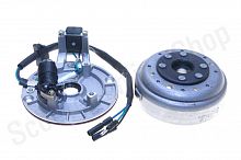 Генератор в сборе YX140 (без катушки освещения) SM-PARTS