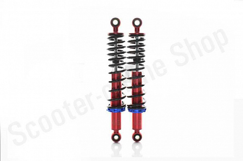 Амортизаторы задние  Delta  340mm, регулируемые  "JSBM"  (черные/красные) фото фотография изображение картинка