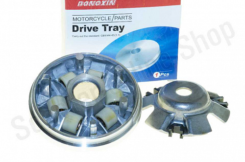 Вариатор в сборе 4T GY6 125/150 "DONGXIN" фото фотография изображение картинка Вариатор в сборе 4T GY6 125/150 "DONGXIN" фото фотография изображение картинка