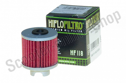 Фильтр масляный HiFlo HF 118 (Kayo YX 160.170) фото фотография изображение картинка