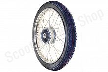 Диск передний в сборе с покрышкой Delta 2,50-17 спиицованный DEL3001  