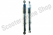 Амортизаторы (пара)   Delta   340mm, регулируемые   "NDT"   (хром, короткий стакан)  