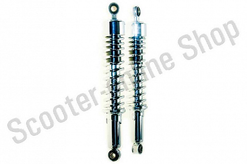 Амортизаторы (пара)   Delta   340mm, регулируемые   "NDT"   (хром, короткий стакан)   фото фотография изображение картинка