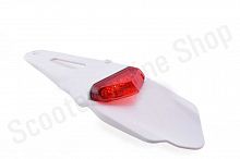 Крыло заднее  мото  +стоп сигнал  "LIPAI"  (белое)