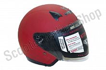 Шлем (открытый со стеклом) NT-200 Solid красный матовый   M