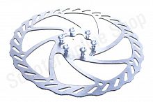 Диск тормозной   велосипедный   (mod:BL-019, D-180мм, на 6 болтов)   "DS"