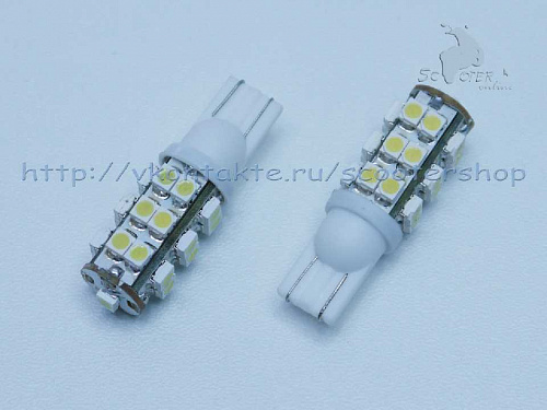 Лампа, габарит, без цоколя, 25 SMD, 2шт, белый фото фотография изображение картинка