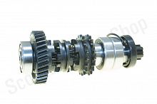 Вал КПП ведомый в сборе Irbis SK400 SK500 SK600 6 шлицов