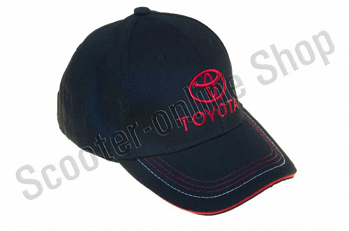 Кепка бейсболка Бейсболка Toyota черно-красная фото фотография 