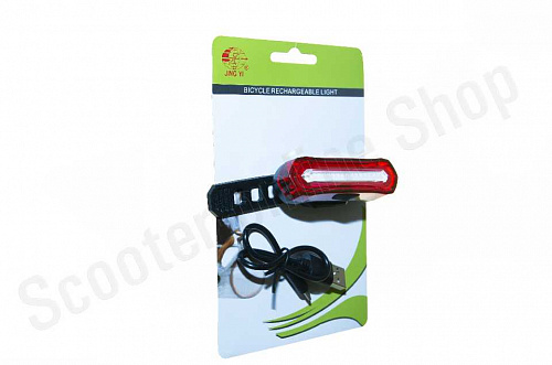 Фонарь задний JY-6055T, 16 LED RED 30 люмен ,USB зарядка, 4 режима работы "VORON"  фото фотография изображение картинка