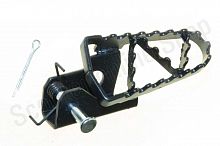 Подножка водителя левая Fighter125 в сборе (палец, пружина)