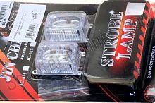 Стробоскоп диодный (2шт, квадратные)   "JCAA"   (белый, mod:JC-504)