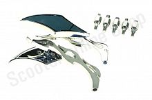 Зеркала SF-017 d10  Ромб  металл хром комплект