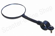 Зеркало велосипедное круглое   (черное, с хомутом)   (mod:FG3)   "YKX" 